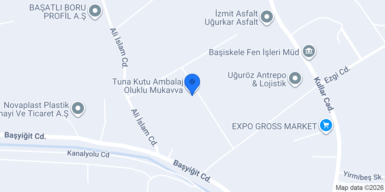 ER-KA Kutu Ambalaj Oluklu Mukavva konumu