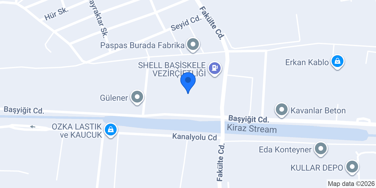 Atisan Ambalaj A.Ş. Başiskele Şubesi konumu