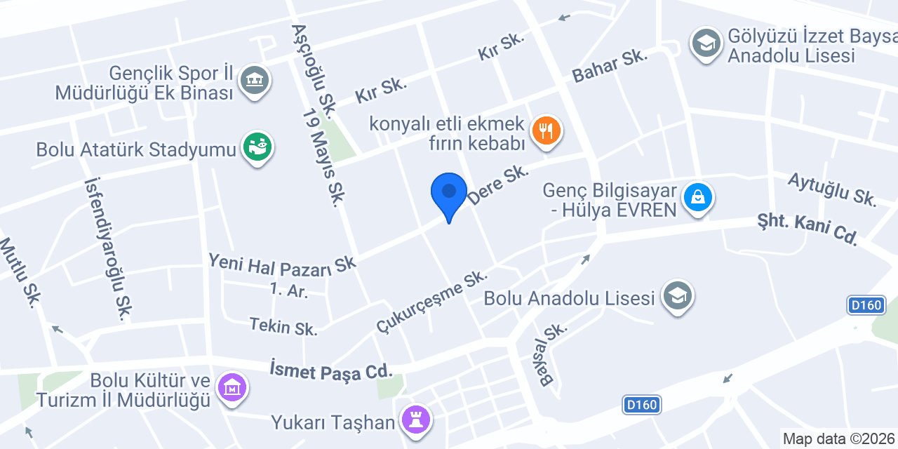 Karagöz Tatlı imalatı konumu