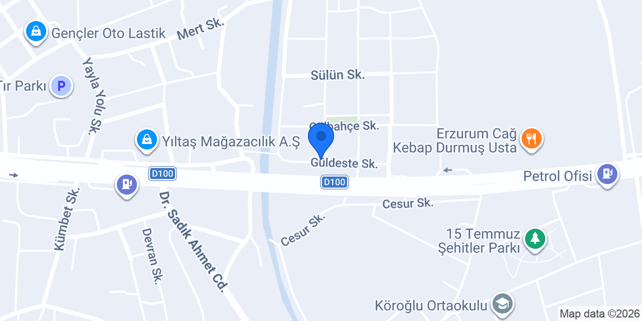 Bolu Otel konumu