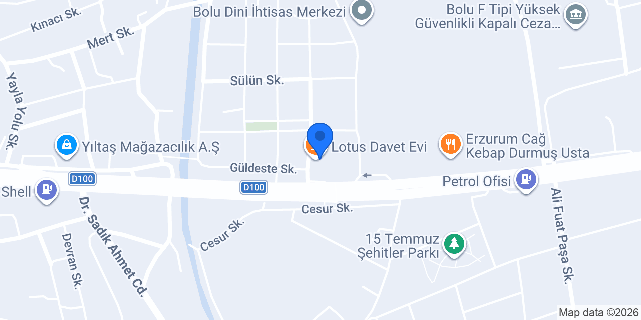 Lotus Davet Evi konumu