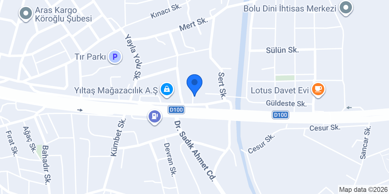 DASPLUS YAPI MARKETLERİ - BOLU ŞUBESİ konumu