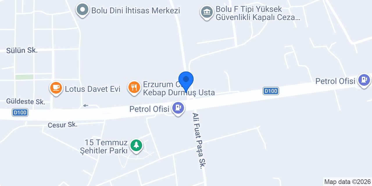 Bolu Karakaşlar Traktör A.Ş konumu
