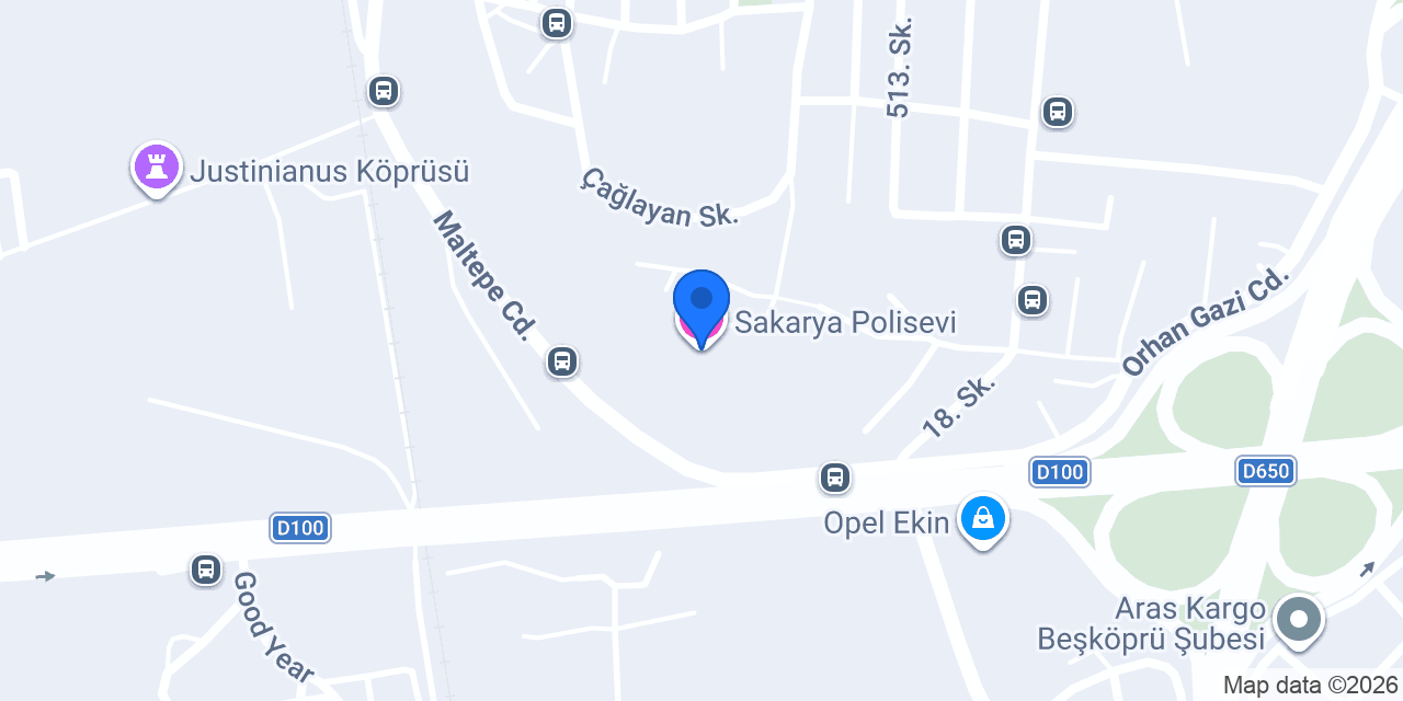 Sakarya Polisevi konumu