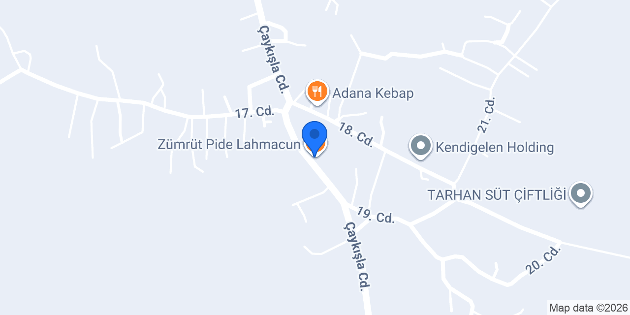 Zümrüt Pide Lahmacun konumu