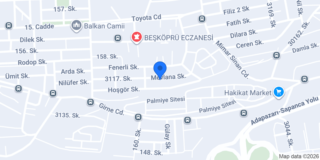 SAKARYA BÖLGE TRAFİK DENETLEME ŞUBE MÜDÜRLÜĞÜ konumu