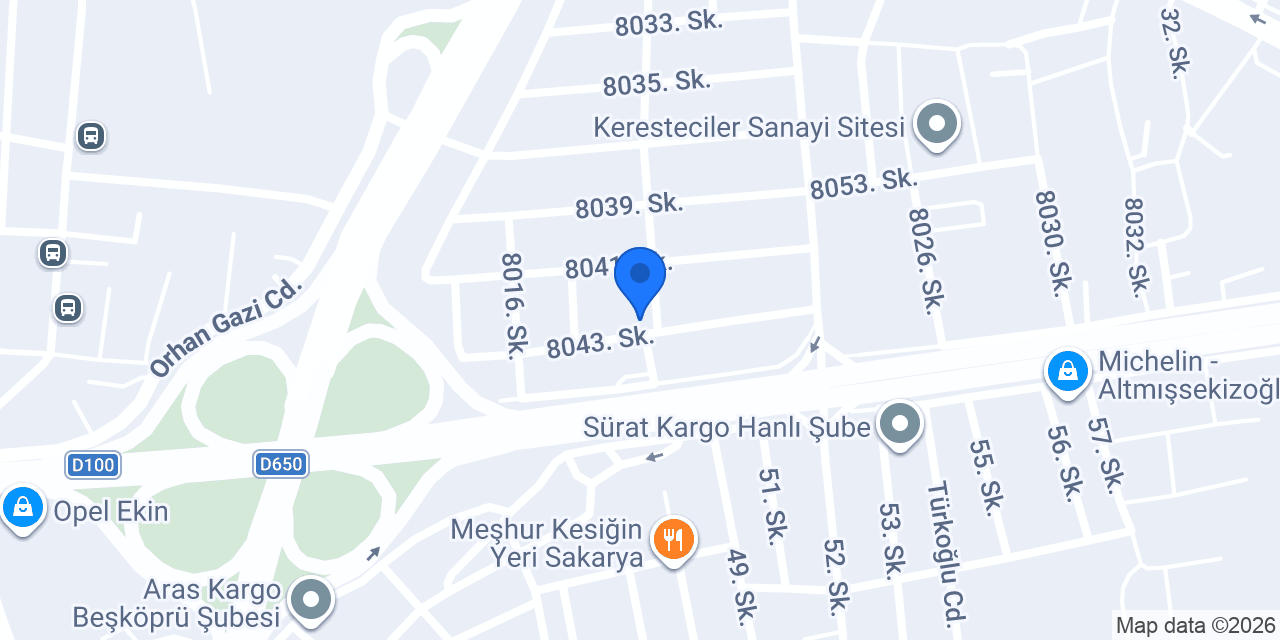 Sakarya Oto Çekici konumu