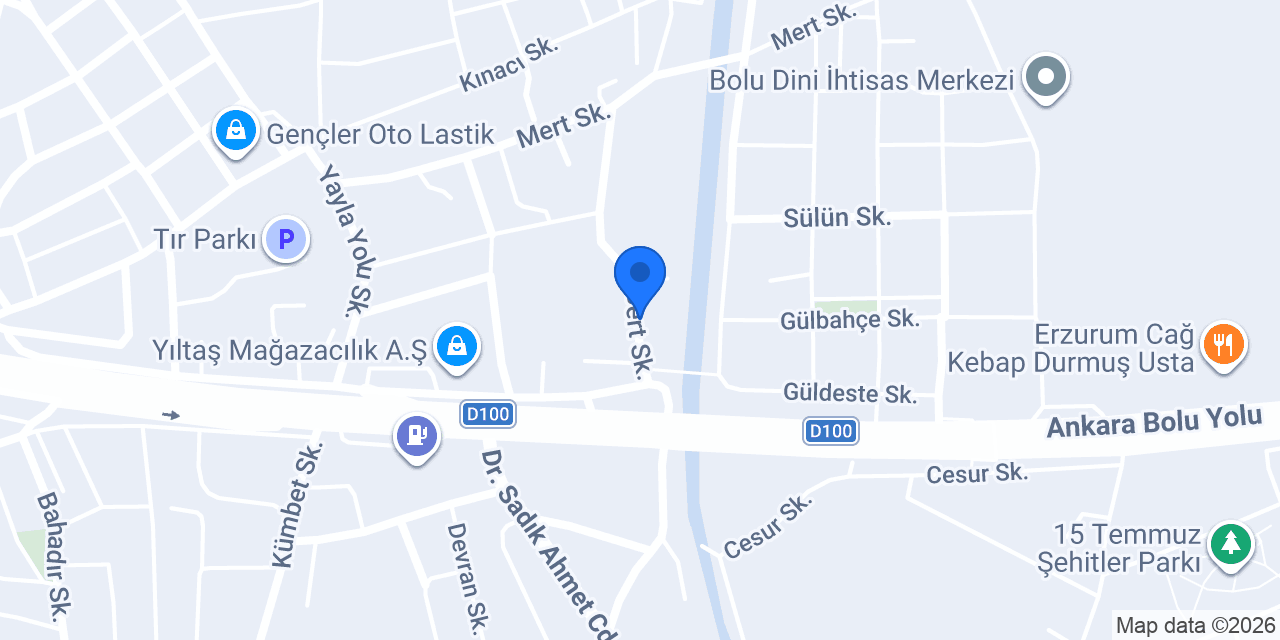 Köroğlu Otomotiv konumu