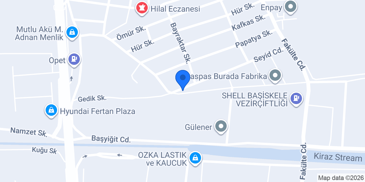 Levent Yedek Parça konumu