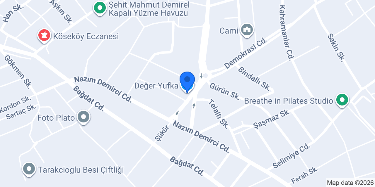 Değer Yufka konumu