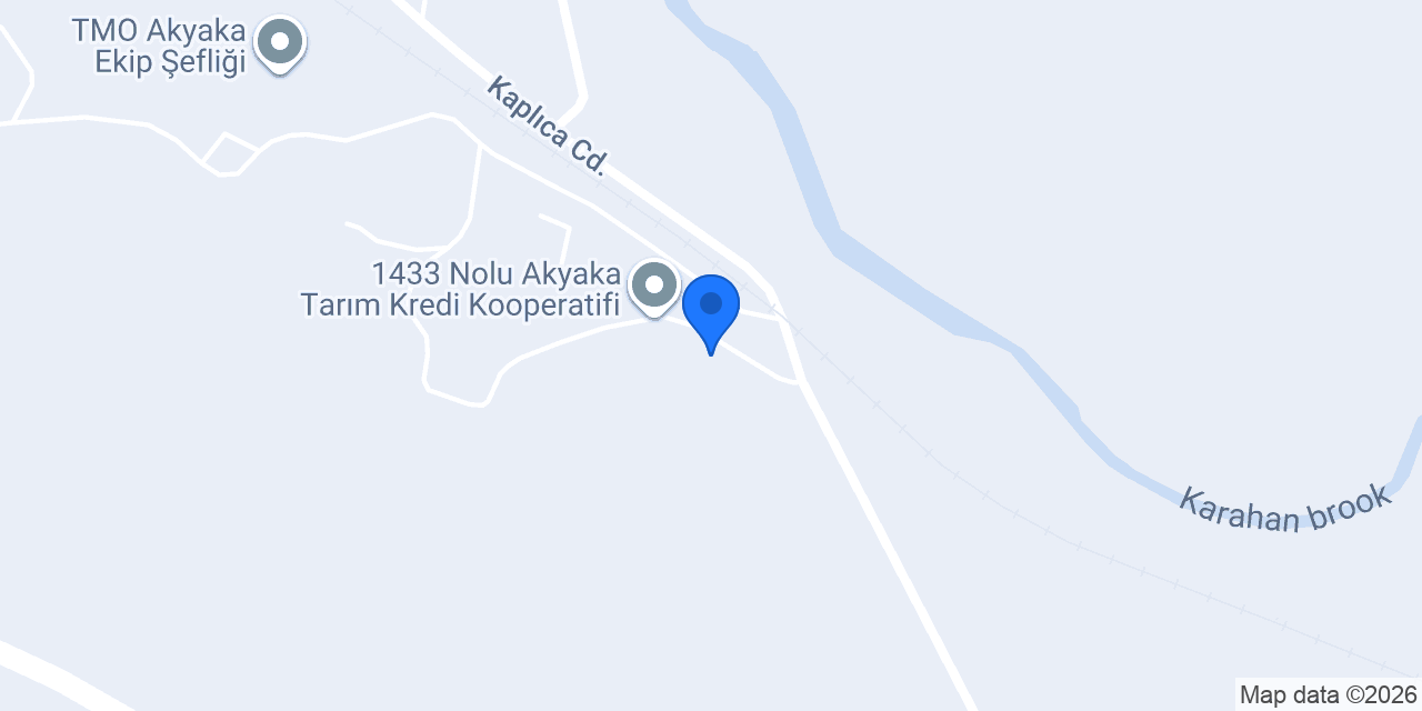 Kızılay-akyaka Şubesi konumu