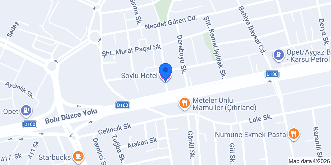 Soylu Hotel konumu
