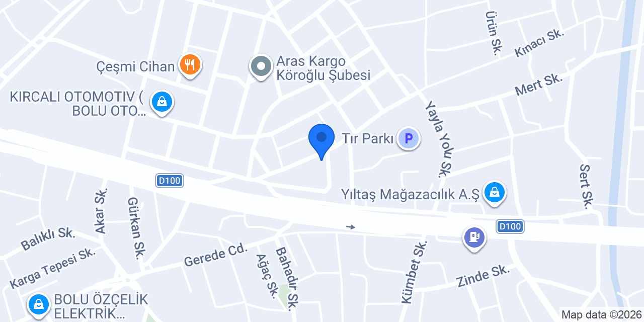 Köroğlu Araba Hamamı konumu