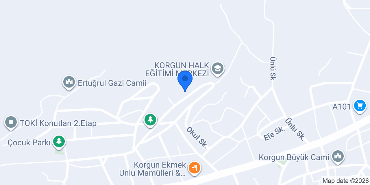 Korgun Çok Programlı Lisesi konumu