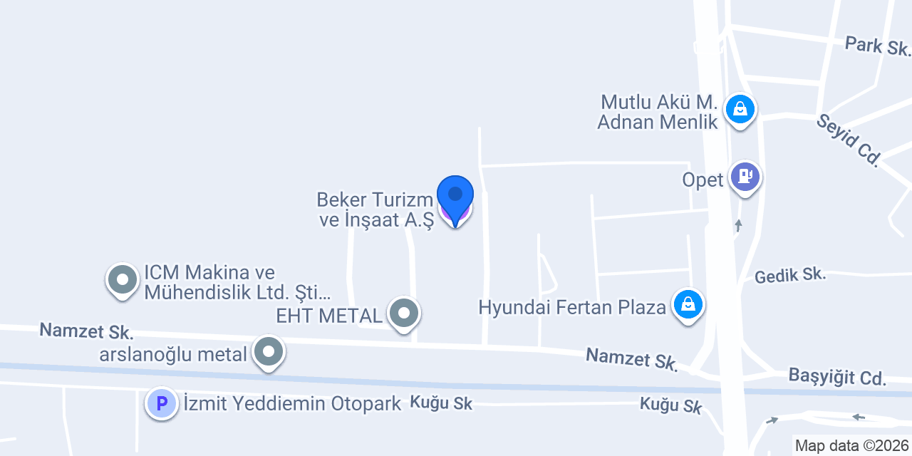 Beker Turizm ve İnşaat A.Ş. konumu