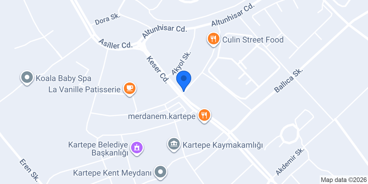 Antepce Kadayıf Kartepe konumu