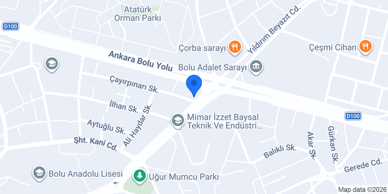 Abant Cam konumu