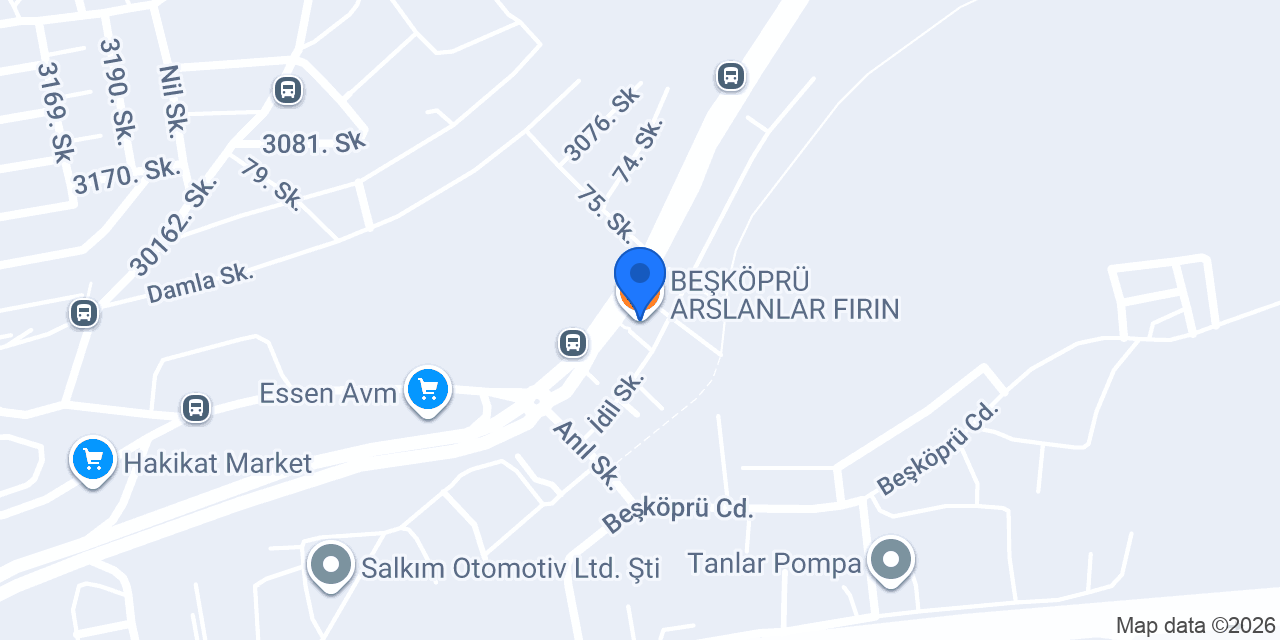 BEŞKÖPRÜ ARSLANLAR FIRIN konumu