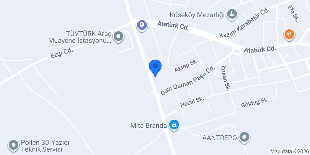 Fuga Duşakabin konumu