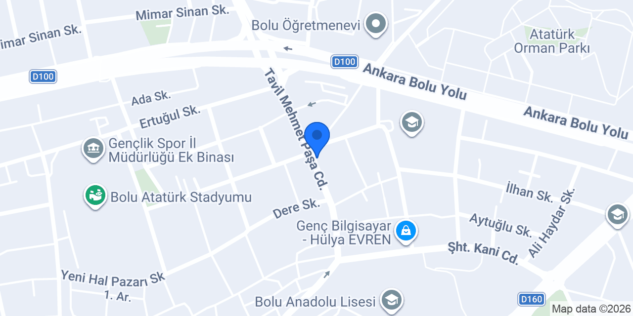 Bolu Anahtar konumu