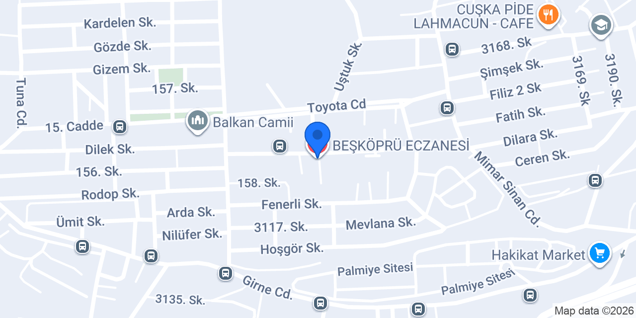 BEŞKÖPRÜ ECZANESİ konumu