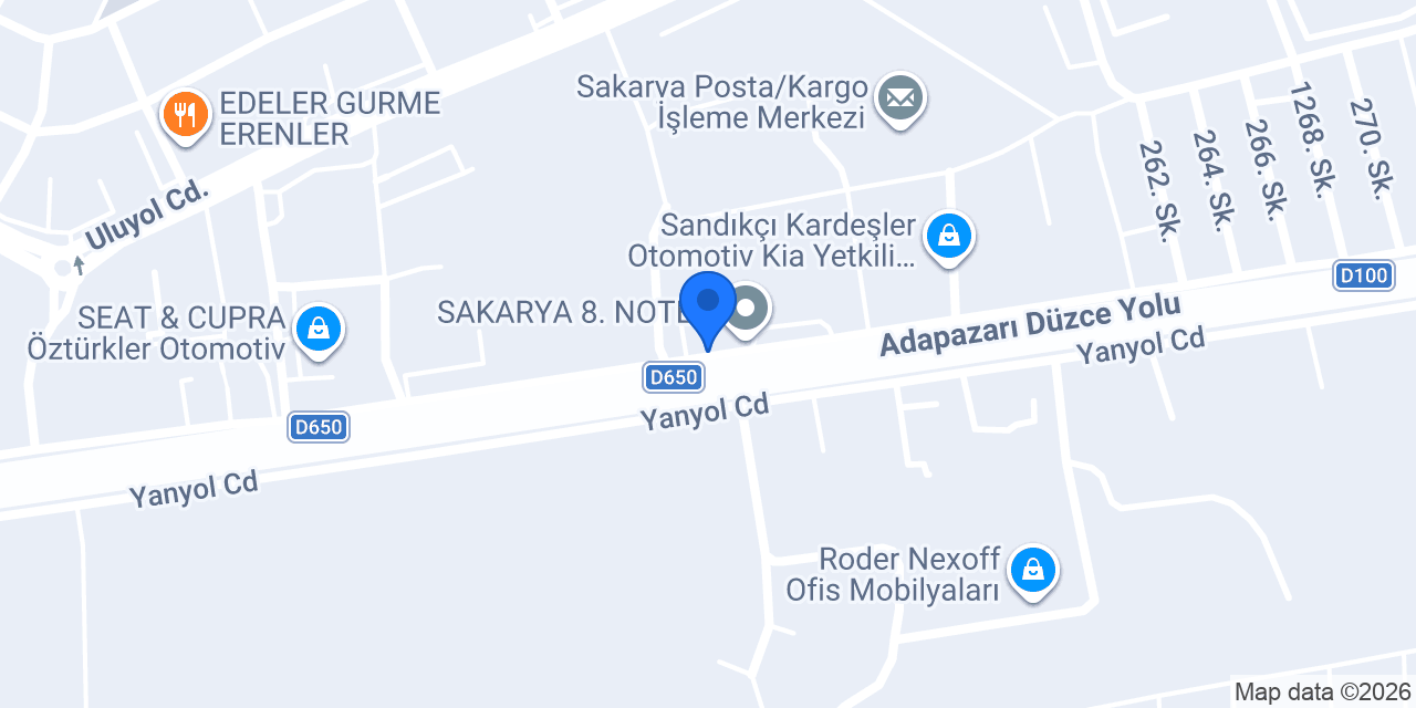 ENİS OTOMOTİV konumu