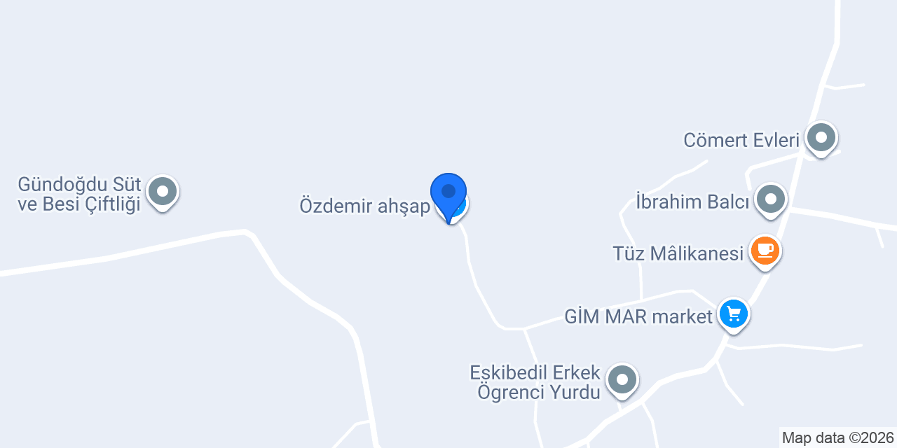 Özdemir ahşap konumu