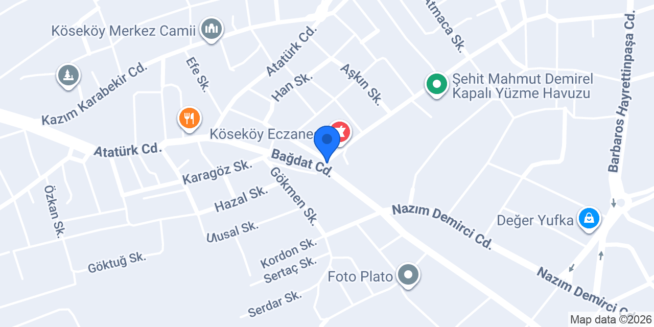 Merkez Eczanesi konumu