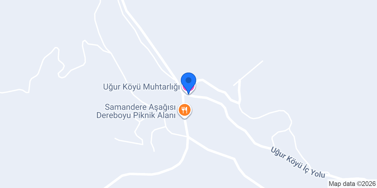 Uğur Köyü Muhtarlığı konumu
