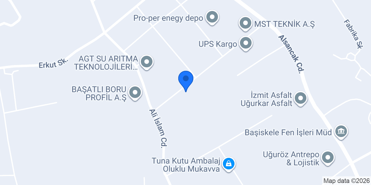 Kesit Boru Kocaeli konumu
