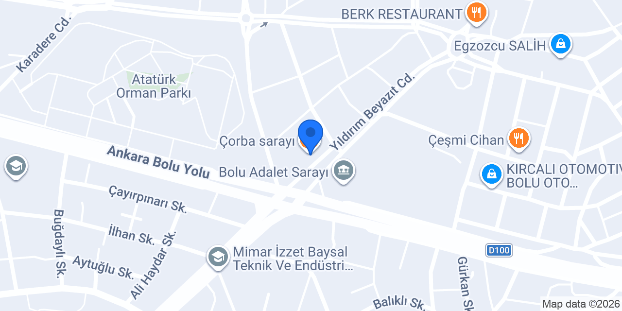 MÇ Restoran konumu