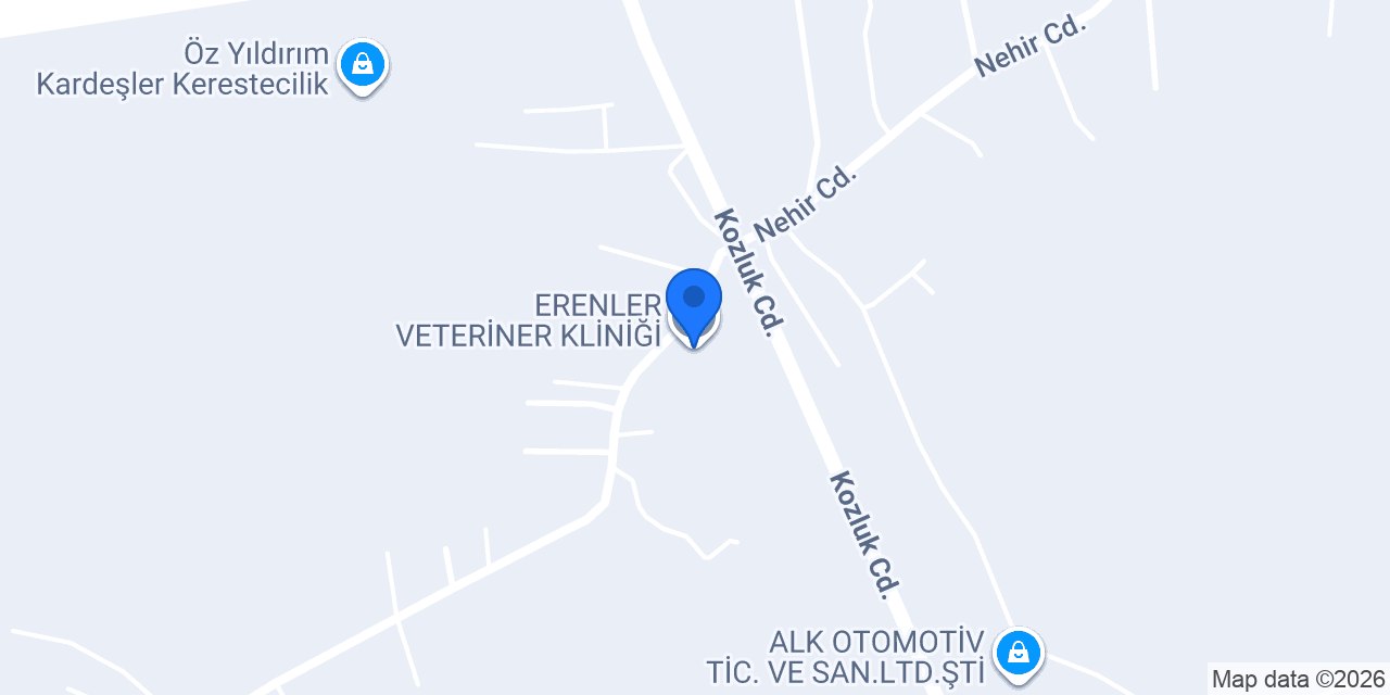 ERENLER VETERİNER KLİNİĞİ konumu