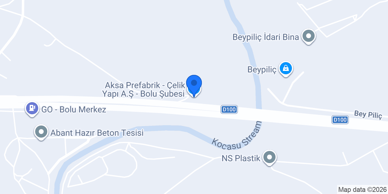 Aksa Prefabrik - Çelik Yapı A.Ş - Bolu Şubesi konumu