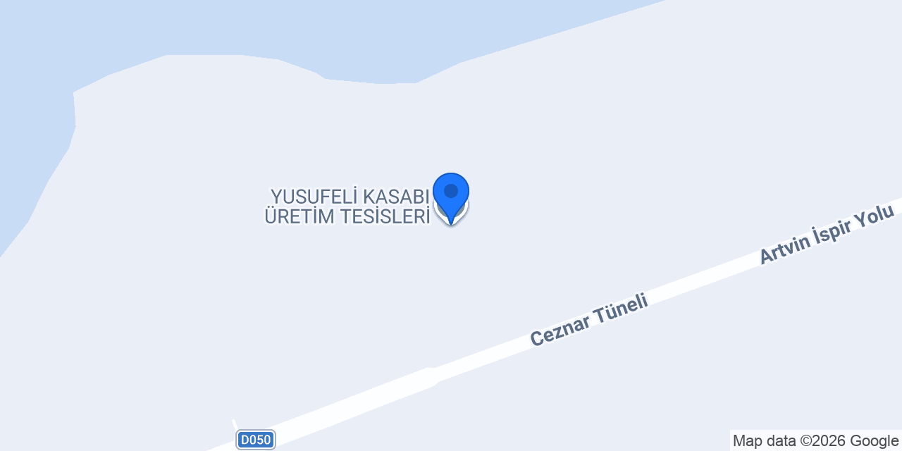 YUSUFELİ KASABI ÜRETİM TESİSLERİ konumu