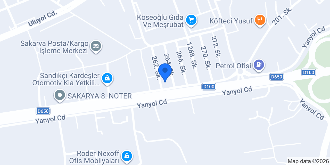 Sakarya Opel Özel Servisi - Özgür Oto konumu