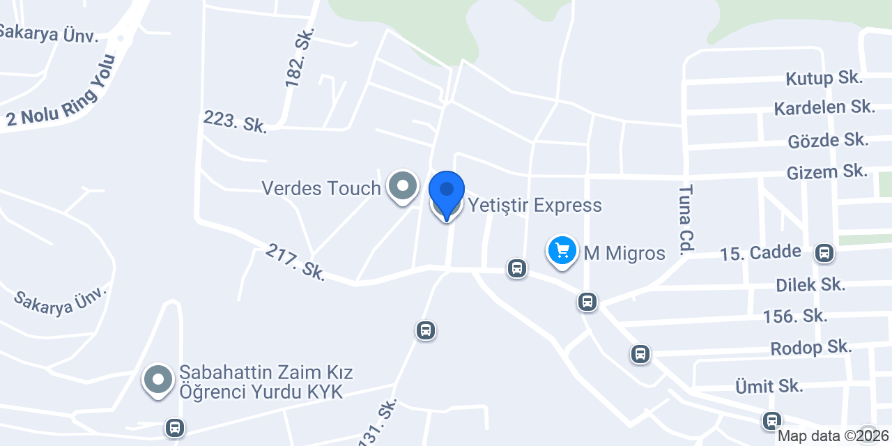 Yetiştir Express konumu
