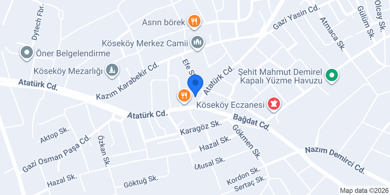 Efeoğlu Seyahat Ltd. Şti. konumu