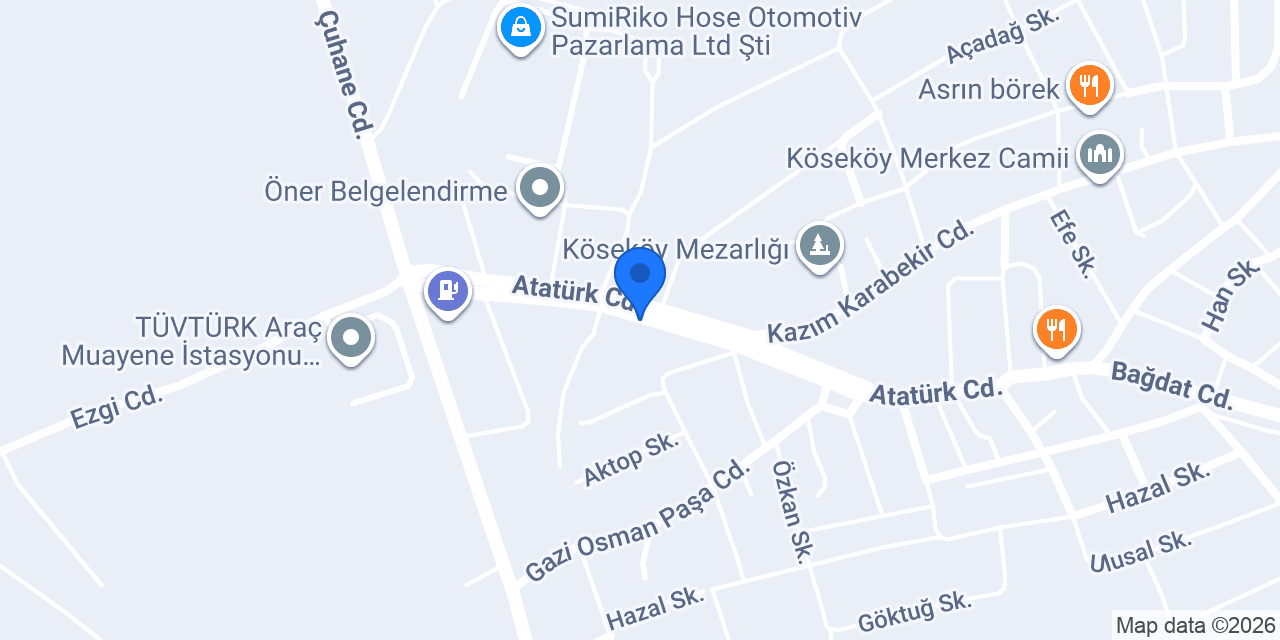 Akgül Kasap & Izgara konumu