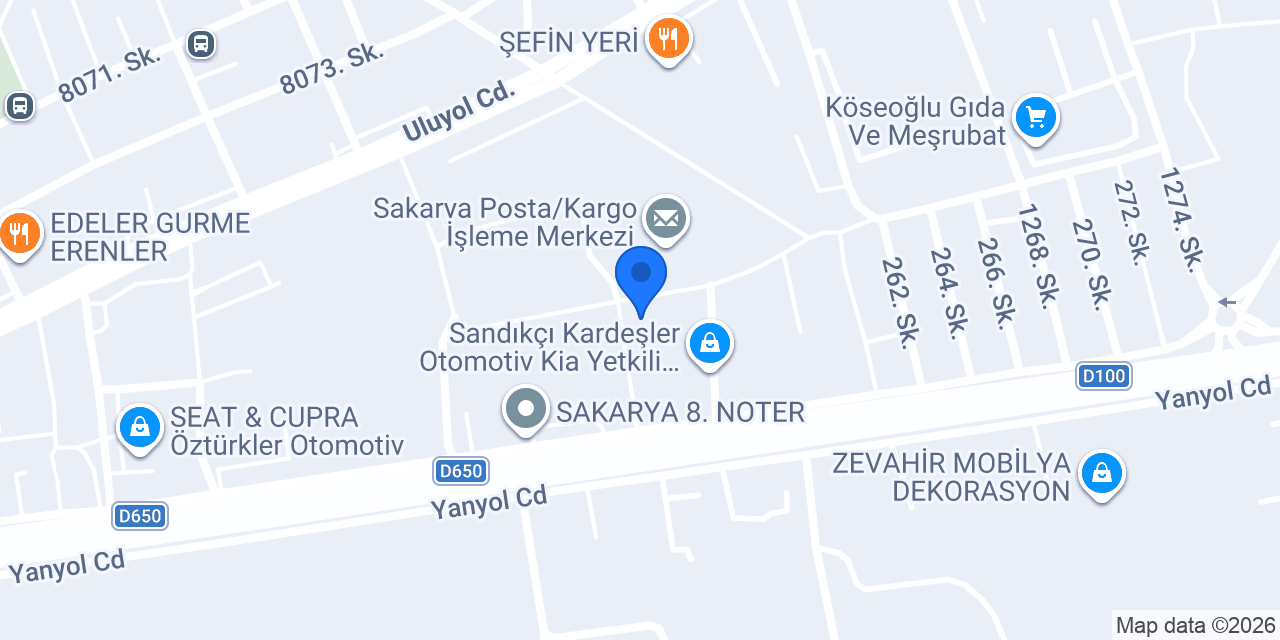 Çokal Mermer granit konumu