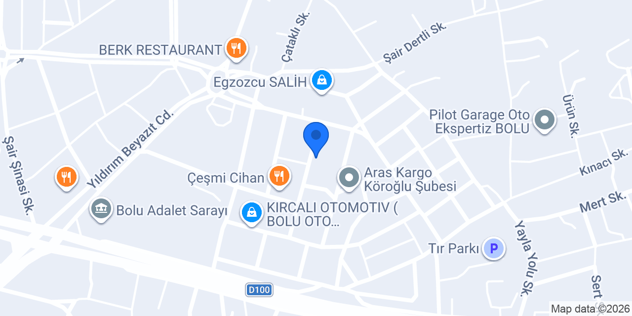 Cıbıroğlu Otomotiv konumu
