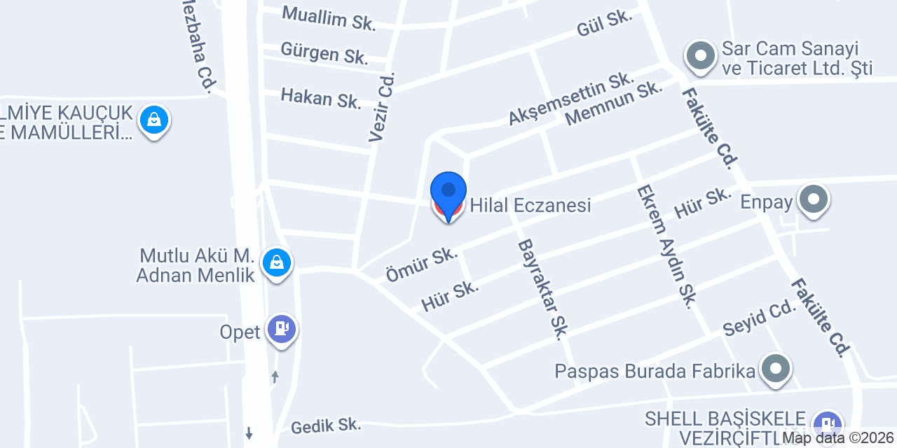 Hilal Eczanesi konumu