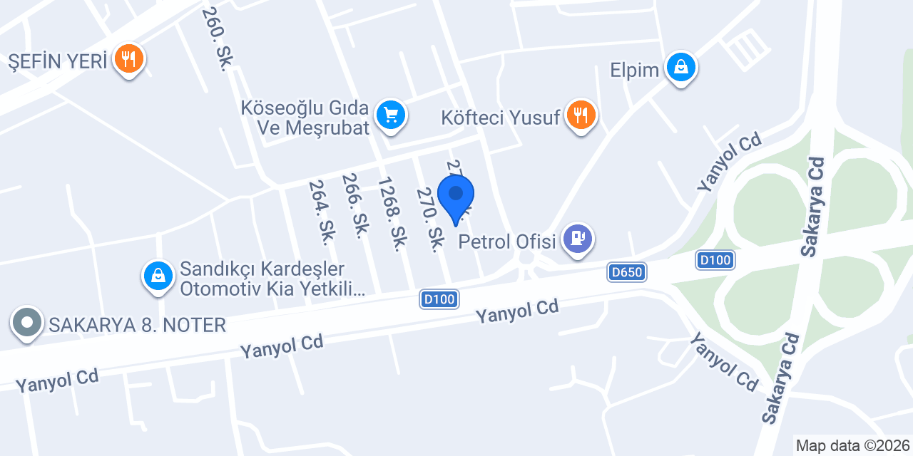 Ümit Egzoz Sakarya konumu