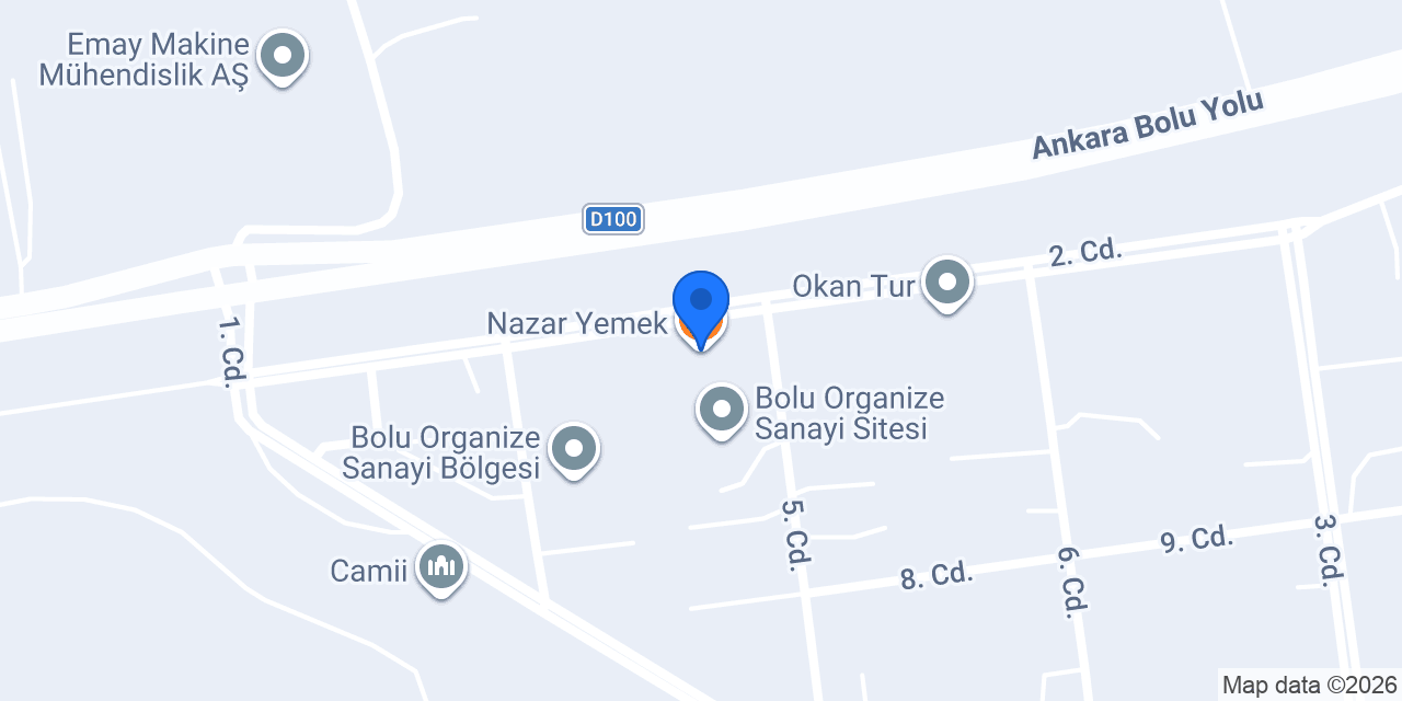 Nazar Yemek konumu