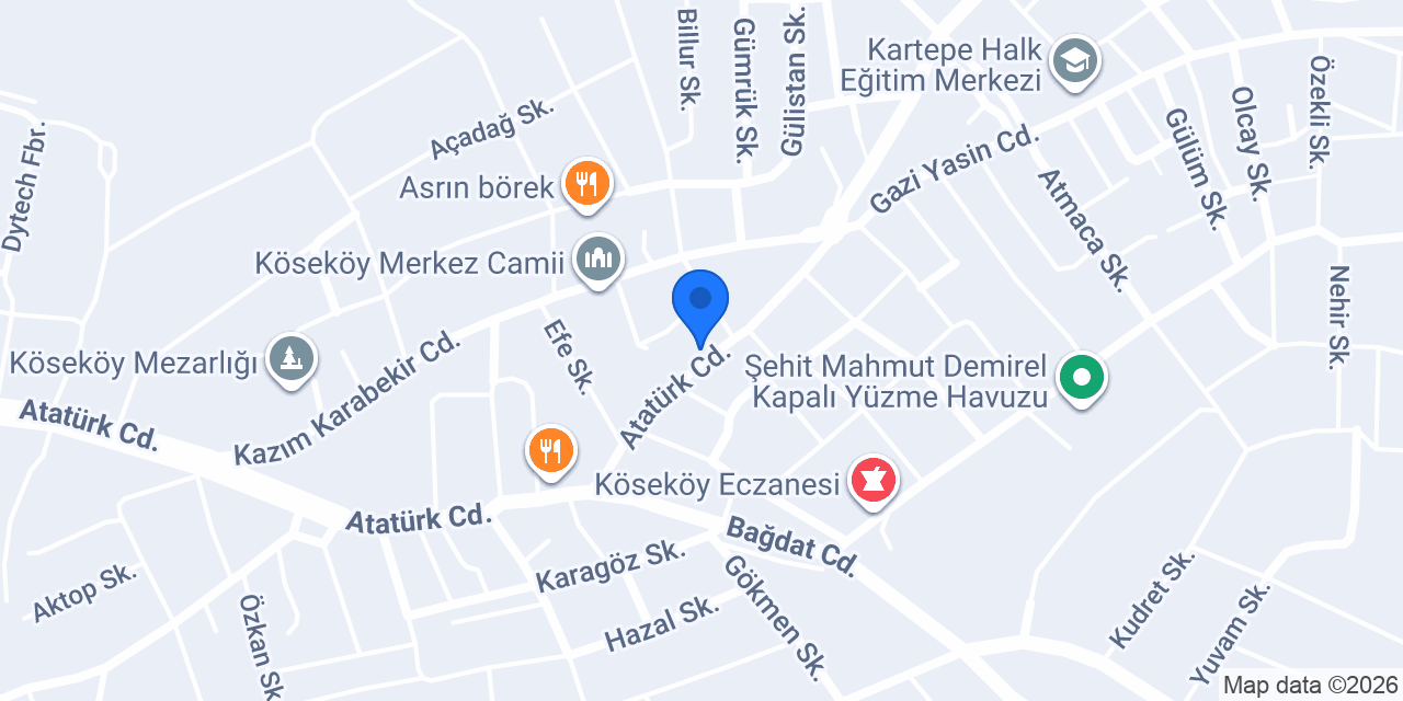 HANN KIRAATHANESİ VE BİLARDO konumu