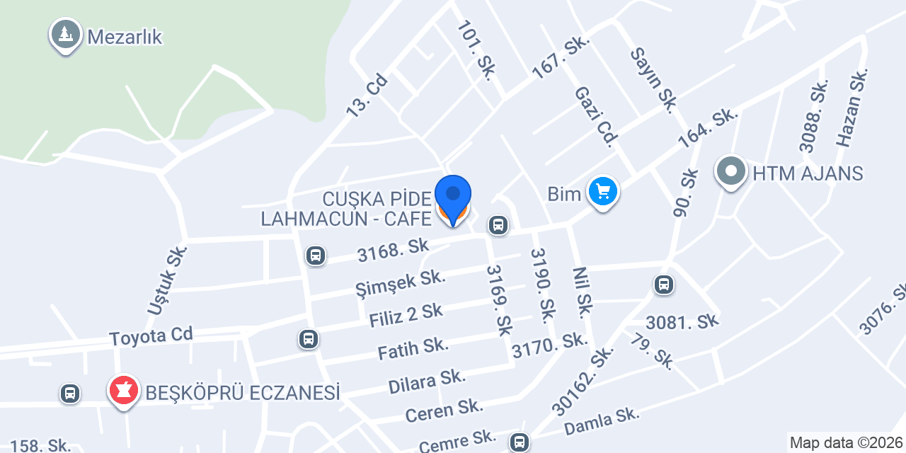 CUŞKA PİDE LAHMACUN - CAFE konumu