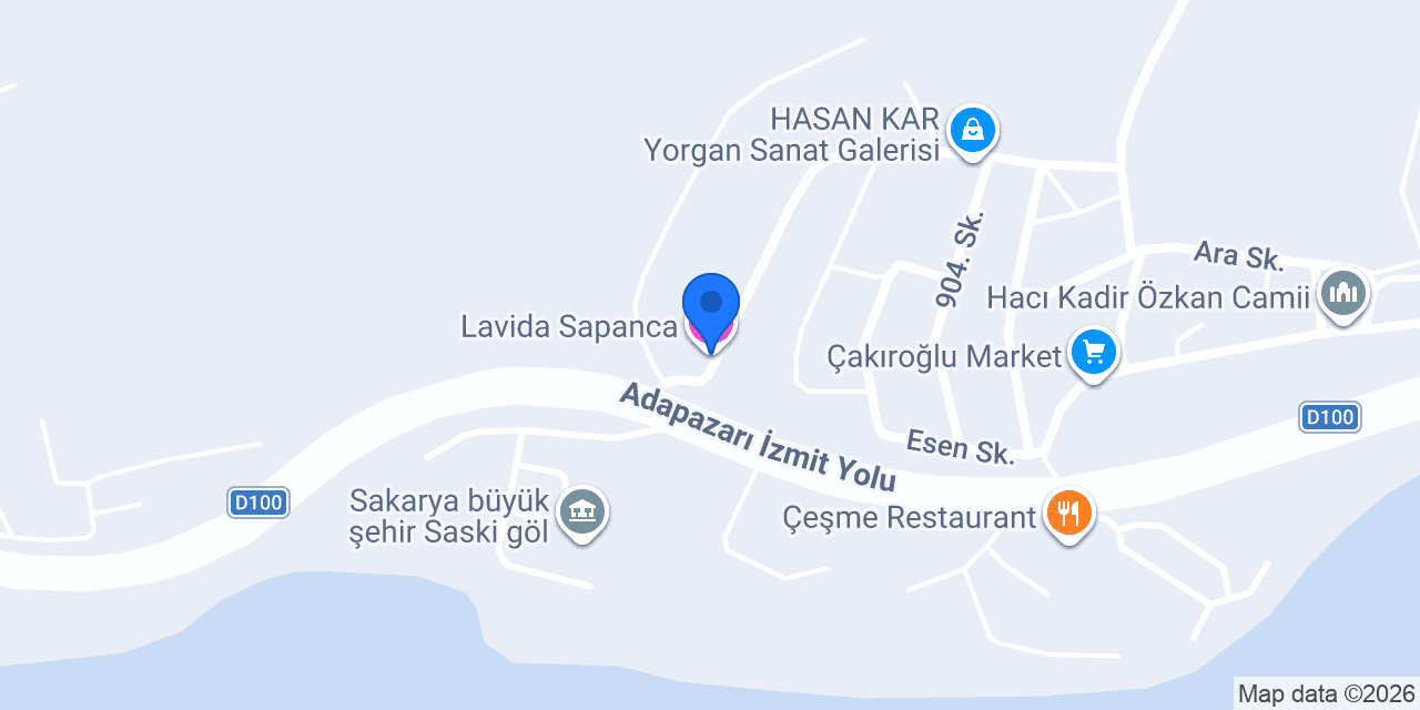 Lavida Sapanca konumu