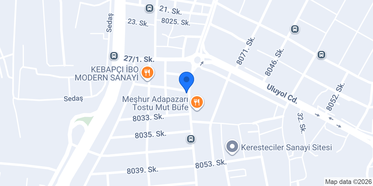 Özbudak Otomotiv konumu