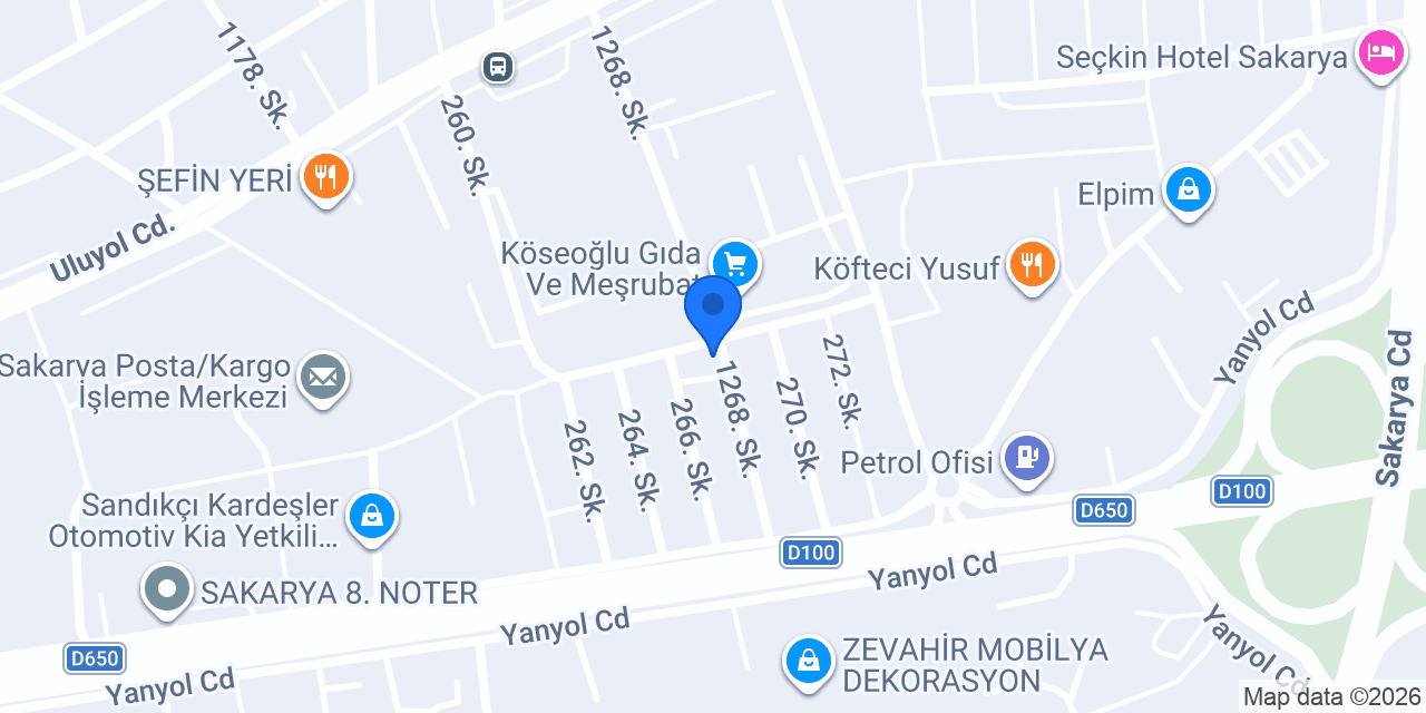 Lasmar Otomotiv konumu