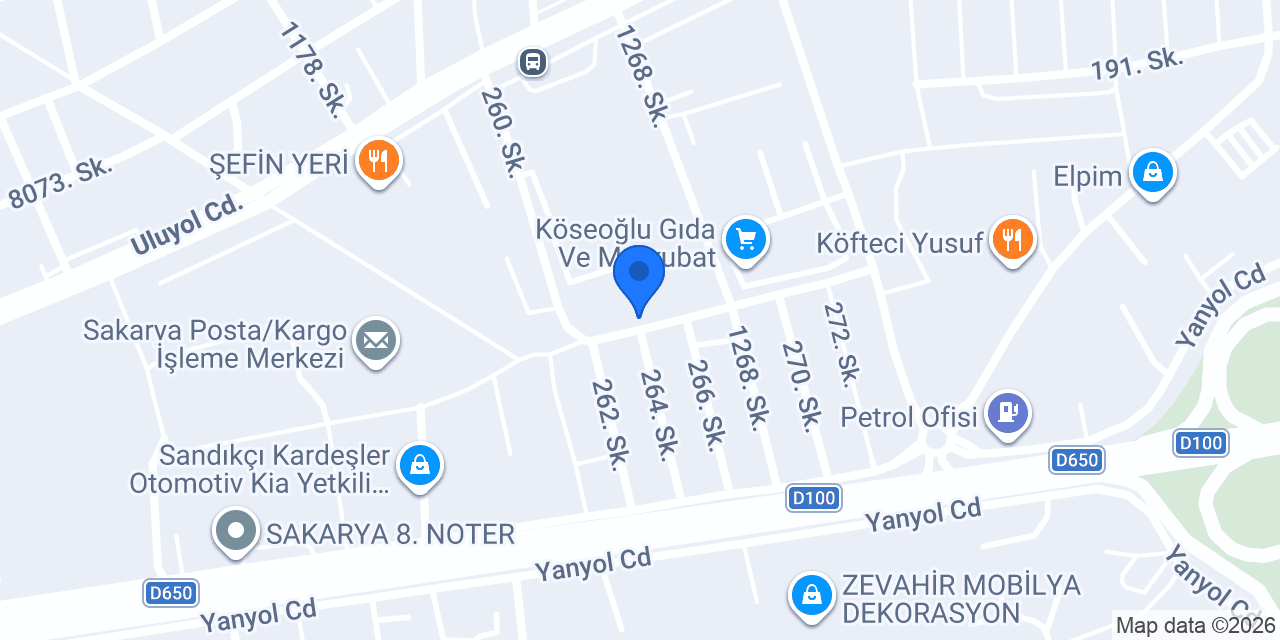 Ala Alüminyum Erenler Şube konumu