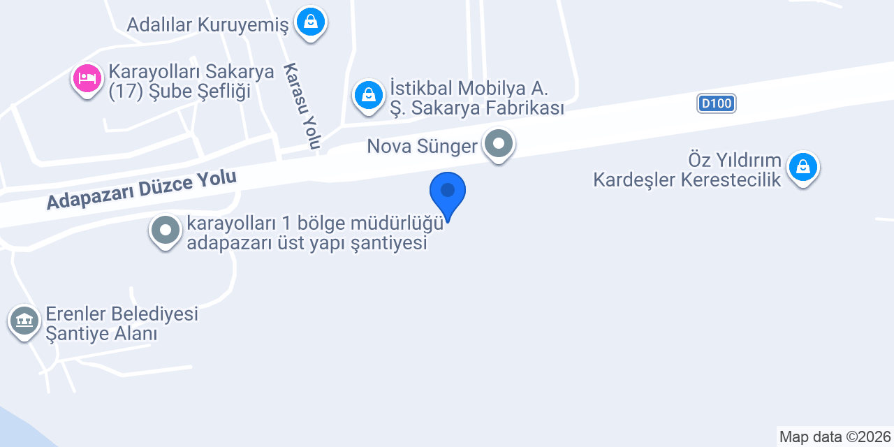 Planet Entegre Yatak Mobilya A.Ş. konumu